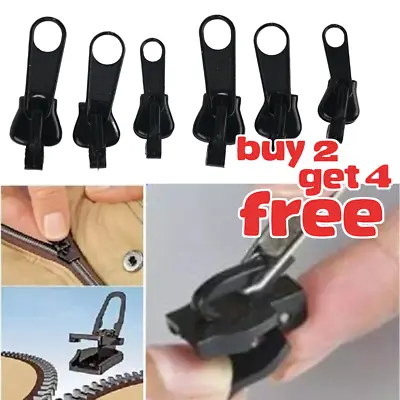 6× Fix A Zipper Universal Repair Replacement Kit Tool 3 Sizes Instant Zip Slider • £2.99