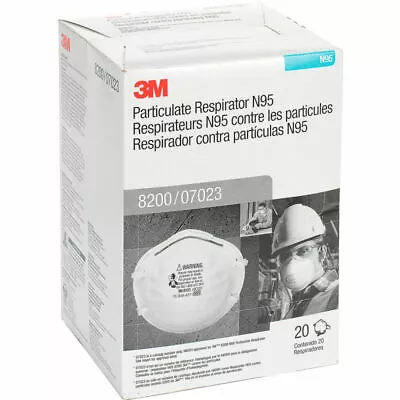 NEW 3M 8200 N95 Disposable Particulate Respirator Protection Mask NIOSH Approved • $16.99