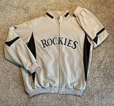 Majestic Authentic Colorado Rockies Therma Base Jacket Men’s Size 2XL • $39.90