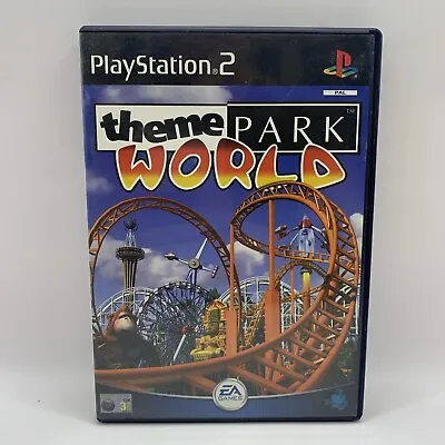 Theme Park World PS2 2000 Simulation Electronic Arts G General VGC Free Post • $11.95