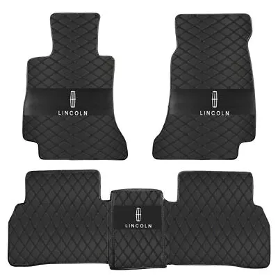 For Lincoln All Models Car Floor Liner Mats Custom Waterproof Auto Carpets Pads • $56.99