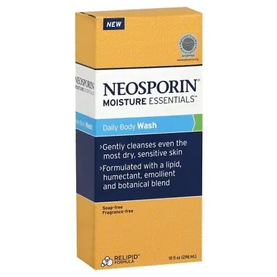 £38.95 • Buy Neosporin Moisture Essentials Daily Body Wash Soap/Fragrance Free 10 Fl Oz
