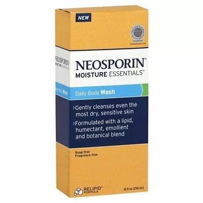 £38.95 • Buy Neosporin Moisture Essentials Daily Body Wash Soap/Fragrance Free 10 Fl Oz
