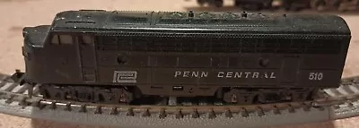 Trix N Scale F7 Penn Central Diesel Locomotive #510 Tested  Runs  • $35