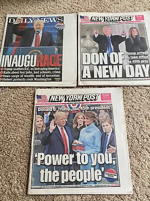 $153.39 • Buy Donald Trump Inauguration Special NY Post -Daily News January 20-21 2017