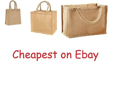 Wholesale Jute Hessian Small / Medium / Large Shopping Bags • £6.50