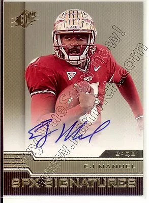 Ej Manuel Rc Rookie Draft Auto Autograph Fsu Seminoles Noles College Spx 2013 • $8.29