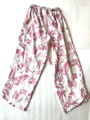 Zara Pants For Girls Tropical Palm Trees Flowers Beach Graphic Prints Size 11/12 • $9.99