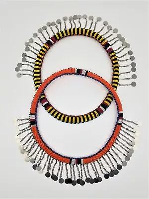 Unisex Handmade Maasai Tribal Beaded Necklace Masai Mara Kenya • $65