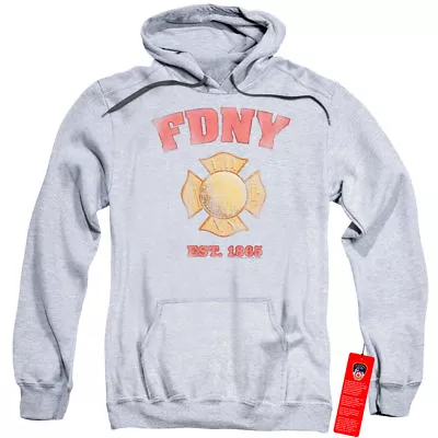 NEW YORK CITY FDNY VINTAGE BADGE Licensed Hooded And Crewneck Sweatshirt SM-3XL • $45.95