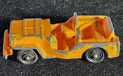 VINTAGE MARX ORANGE JEEP WILLYS HO OR 1/64 SCALE DIE CAST HONG KONG. Our T7367 • $4