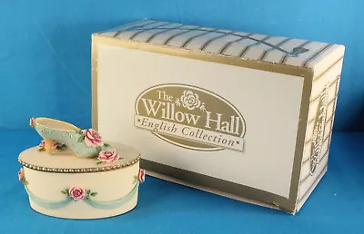 Willow Hall Shoe Trinket Box - Victorian Shoes Collection -  Caroline  No. 7820 • $4.99
