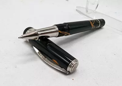 Visconti Manhattan Magma Orange Swirl Roller Ball Pen Lim.Ed. • $215