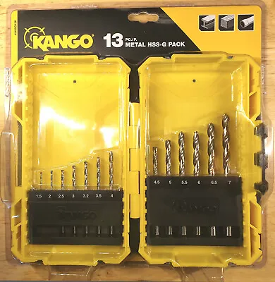 Kango - 13 Piece Metal HSS-G Drill Bit Set In Robust Box - Hi Quality -Brand New • £16.95