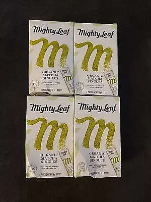 4 Mighty Leaf Organic Matcha Single Fine Ground Japanese Green Tea 12 Ct (N06) • $43.43