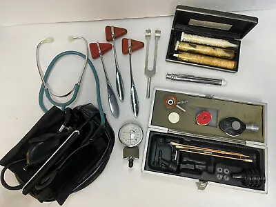Vtg  Lot Medical Epuipment Tools Welch Allyn Doctors Kit BP Ophthalmoscope Kit • $39.99