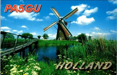 Vtg Ham Radio Cq Qsl Qso Postcard Pa5gu Holland El Kapelle Netherlands 2013 • $7.99