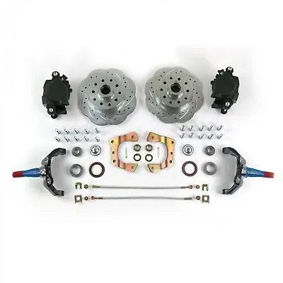 Mustang II Front Disc Brake Kit 11  Wavestop Rotors Ford 2  Drop Spindles Lines • $721.20