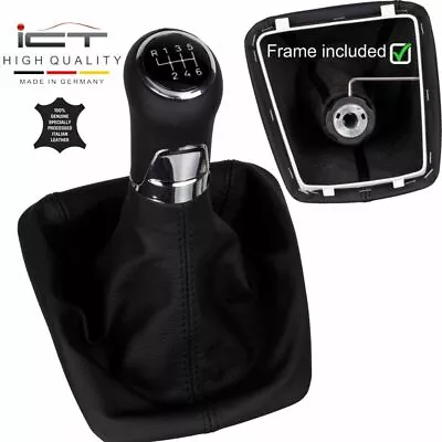 £74.93 • Buy 6-gear Leather ICT Gear Shift Knob Gaiter Boot For Skoda Yeti Typ 5L Facelift A6