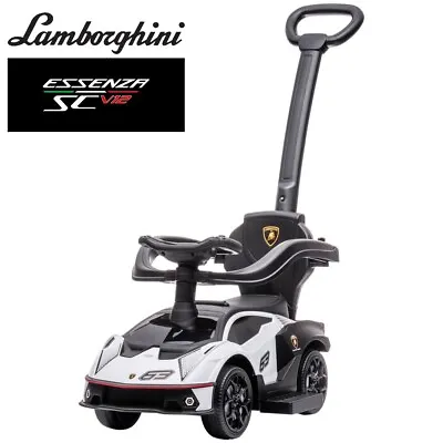 New Lamborghini 2 In 1 Baby Ride On Push Car Toddler Push Along Foot To Floor • £49.99