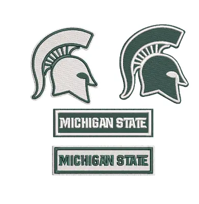 Michigan State Patch - Spartans Iron On Decal - Sew On Patch - Embroidered • $10.20