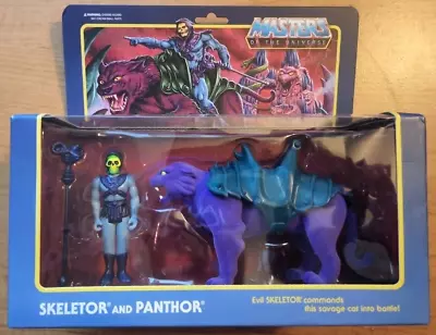 Super 7 ReAction-Masters Of The Universe MOTU-Skeletor And Panthor Combo Pack • $30