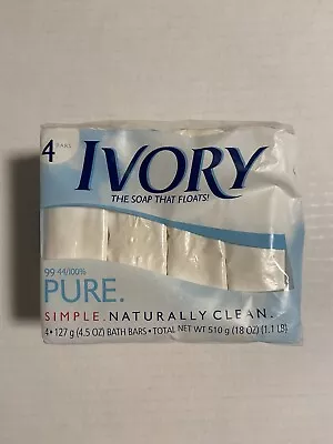 Ivory Soap (4 Bars) Personal Size 4.5 0Z ~ Brand New (Sealed)  2003 NOS • $12.99