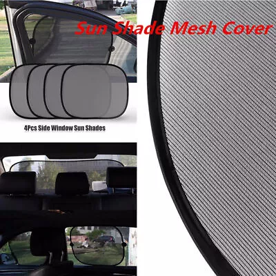 Side Car Rear Visor Covers Window Windshield Mesh 5PCS Universal Screen SunShade • $21.02