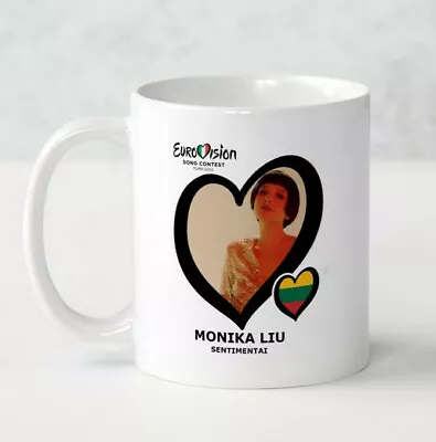 £8.99 • Buy Eurovision 2022 Lithuania Monika Liu Sentimentai Mug Eurovision Party Gift