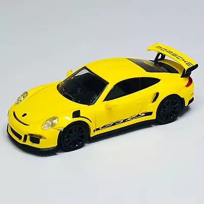 Minichamps 1/87 HO Porsche 911 GT3 RS 2015 Yellow W/ Stripes 870063225 SALE! • $11.99