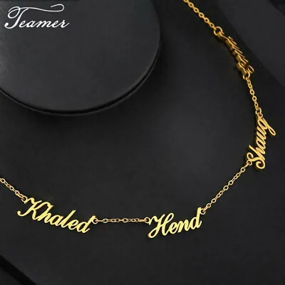 Personalized Custom Multiple Name Necklace Stainless Steel Jewelry Couple Family • $10.99