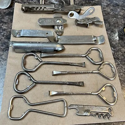 Mixed Lot Of 13 Vintage Bottle Openers • $14.99