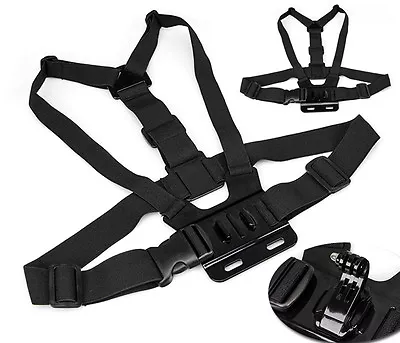 $15.65 • Buy Head Strap Mount+Chest Harness For Go Pro HD Hero 10 4 3+ 8 9 6 7 Chesty+ J-hook