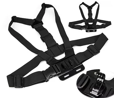 Head Strap Mount+Chest Harness For Go Pro HD Hero 10 4 3+ 8 9 6 7 Chesty+ J-hook • $18.49