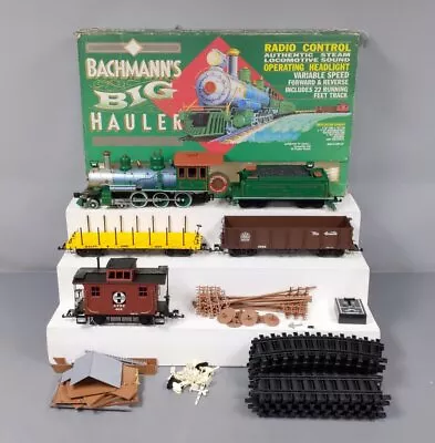 Bachmann 90-0100 ATSF Big Hauler G Gauge Steam Freight Train Set EX/Box • $88.56