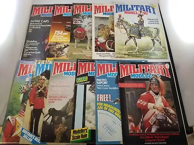 Lot Of 11 MILITARY MODELLING Magazine From 1987 Miniatures War Armory • $25