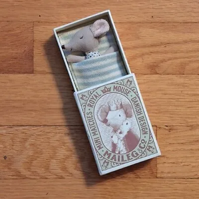 MAILEG Mini Matches ROYAL MOUSE Sleepy-Wakey BLUE Boy • $49.99