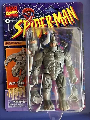 Hasbro Marvel Legends Spider-Man Rhino Retro Figure • $49.99