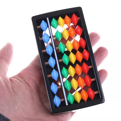 Mini Plastic Abacus Arithmetic 7 Digits Kids Maths Abacus Educational Toys FAGAH • £4