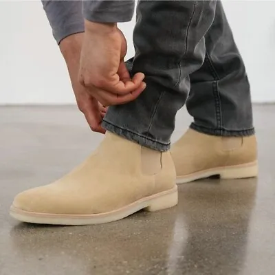 New Republic X Mark McNairy Chuck Suede Chelsea Boot In Sand Men's Size US 8.5 • $82.99