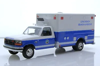 1993 Ford F-350 Long Beach California Ambulance EMT 1:64 Scale Diecast Model • $17.95