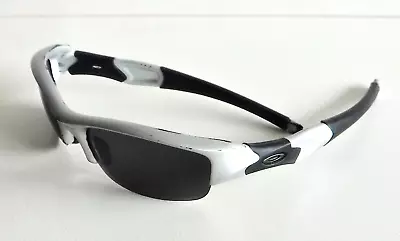 Oakley Flak Jacket 1.0 Sunglasses Silver Frames Custom Polarized Black Lens • $37.80