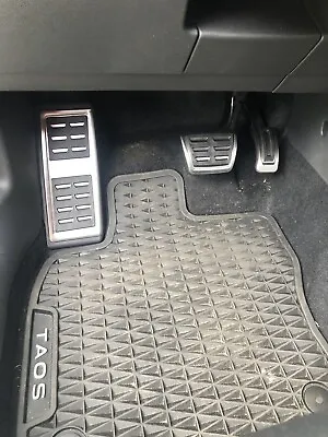 New Auto Brushed Aluminum Vw Taos 22 Brake Dead Pedal Cover Pad Mqb Mk7 Tiguan • $24.99