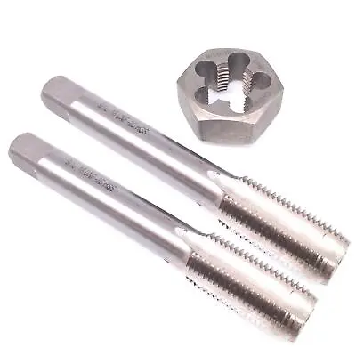 HSS 9/16-18 Taper & Plug Tap & 9/16-18 Hexagon Die Thread Right Hand Set • $27.26