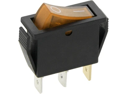 £2.99 • Buy SLIM Rocker Switch 16A 240V 20A125V ORANGE ON-OFF Double Pole 3 Pin ILLUMINATED