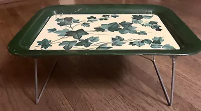 Vintage Folding Bed Tray Ivy Green 17.5 X 12.5  • $22