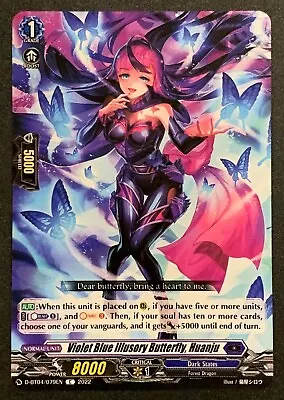 Violet Blue Illusory Butterfly Huanju | D-BT04/079EN C | Cardfight Vanguard TCG • £0.99