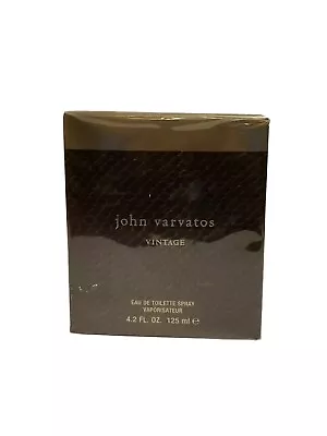 John Varvatos Vintage 4.2oz Edt Spray For Men Brand New In Box  • $50