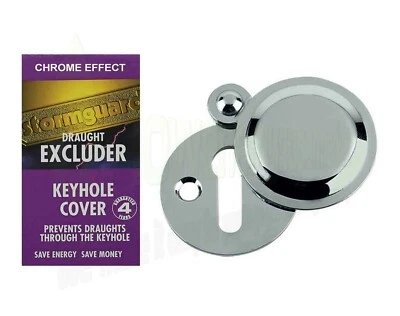 £4.69 • Buy Keyhole Cover Escutcheon Covered Plate Draught Excluder Lock Cover Victorian