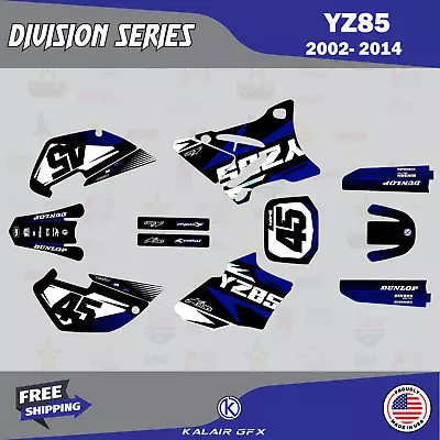 Graphics Kit For Yamaha YZ85 (2002-2014) YZ 85 Division Series - Dark Blue • $103.59